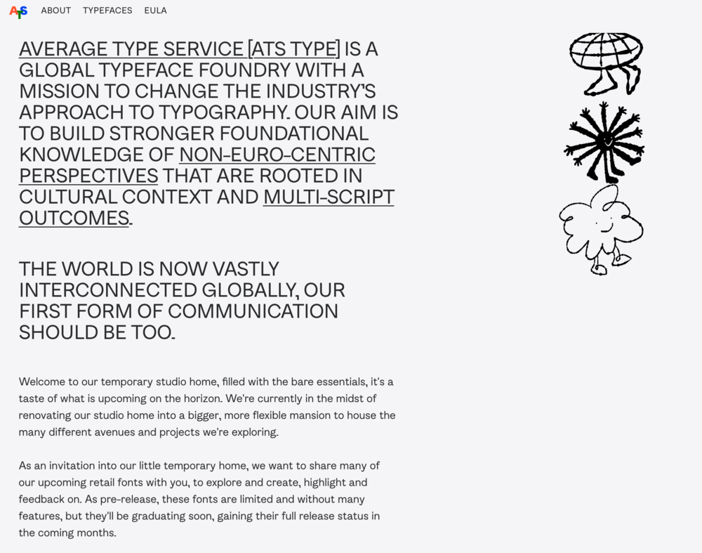 ATS Type website screenshot